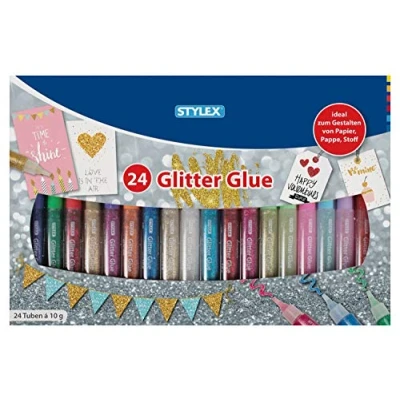 Imagen de Stylex 10 G pegamento con purpurina para (24 piezas) , Modelos/colores Surtidos, 1 Unidad