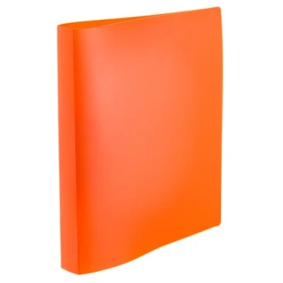 Imagen de HERMA 19711 carpeta de anillas A4 translúcida naranja neón, estrecha, 2 anillas, 25 mm ancho, plástico con soporte para la escuela y oficina, resistente