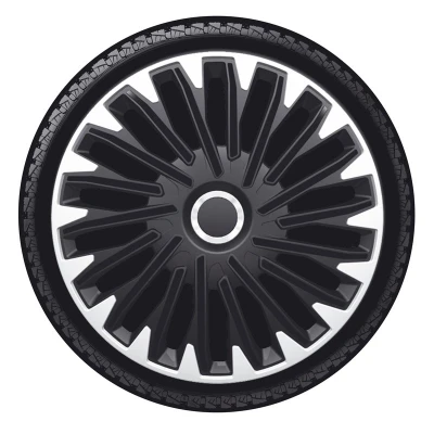 Imagen de AutoStyle PP 5434SB Tapacubos 14in negro/plata