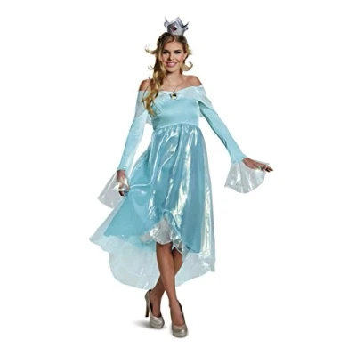Imagen de DISGUISE 23172E Rosalina Disfraz de lujo para adultos, tamaño Super Mario, color liso, azul, talla L