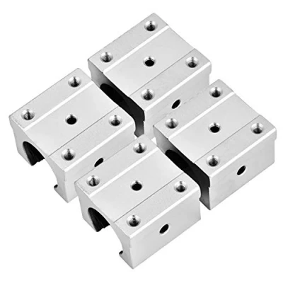 Imagen de Uds SBR16UU bloque de deslizamiento rodamiento lineal abierto 16 mm, deslizador movimiento aluminio para CNC