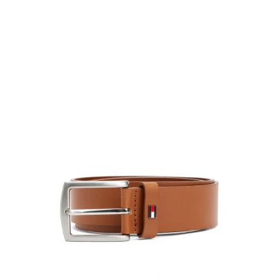 Imagen de Tommy Hilfiger Cinturón de Piel para Hombre Denton 3,5 cm, Marrón (Cognac), 90 cm