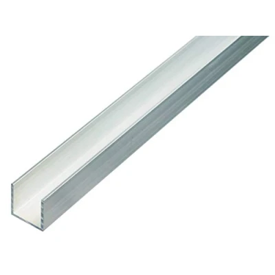 Imagen de Alberts 470357 Perfil en U, Aluminio, natural, 1000 x 25 mm