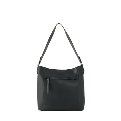 Imagen de TOM TAILOR Bolso tipo hobo Larea para mujer, tamaño mediano, color negro