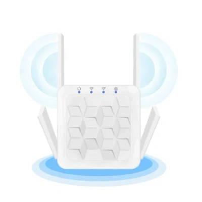 Imagen de Repetidor WiFi, 300Mbps Extensor Amplificador WiFi 2.4GHz con Repertidor/Ap Modo y la función WPS, Señal de Red Puerto Ethernet e Interfaz Alimentación