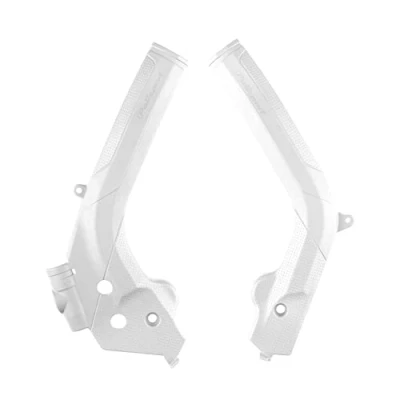 Imagen de POLISPORT 8466600003 Juego de protectores chasis fabricados en plástico duradero y resistente a los impactos compatible con motocicletas KTM,Husqvarna color blanco