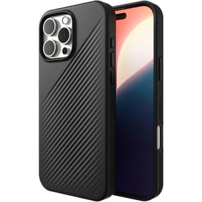 Imagen de ZAGG Luxe Snap Grafeno Magnético Back Cover Negro Apple iPhone 16 Pro Max