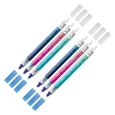 Imagen de FABER CASTELL 205079 Juego de borradores tinta, borrador y punta correctora F, 6 tinta