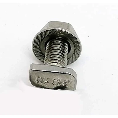 Imagen de GAO Flora 30 tornillos de cabeza martillo M6 x 12 acero inoxidable con tuerca brida para invernaderos