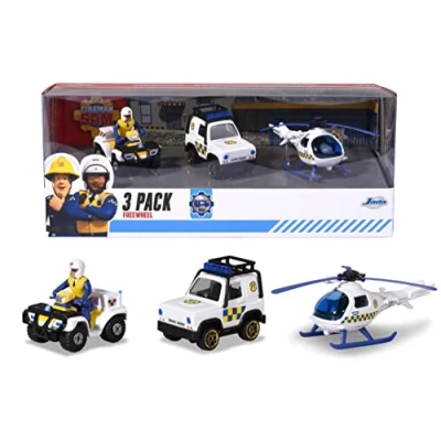 Imagen de Dickie Toys Sam Juego de 3 Figuras Bombero, 1:64, 5 8 cm Longitud