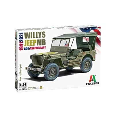 Imagen de ITALERI Maqueta para coche, modelo de camión, Willys Jeep MB 80th Anniversary 1941 2021