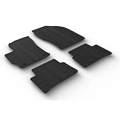 Imagen de Gledring 0697 Juego de alfombrillas suelo Caucho delante y detrás 4 negro 750mm 550mm TOYOTA: Corolla XII Hatchback