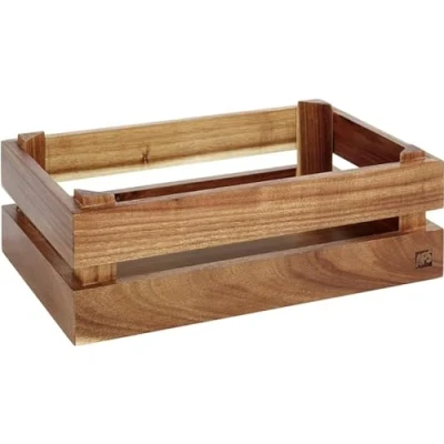 Imagen de caja de madera APS SUPERBOX , madera, vino, buffet, deco, almacenamiento, muebles, 29 x 18,5 cm, H: 10,5 acacia, apta para GN 1/4
