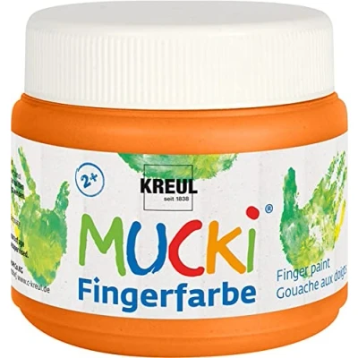 Imagen de KREUL Mucki Pinturas para dedos, color naranja