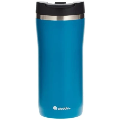 Imagen de Aladdin Barista Café Thermavac Leak Lock Termo 250ml Aqua Blue Botella Termica Acero Inoxidable Pequeño Se Mantiene Caliente 2,5 Horas Libre de BPA Apta Para Lavavajillas