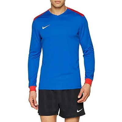 Imagen de Nike M NK Dry Prk Drby II Jsy LS Long Sleeved t Shirt, Hombre, Royal Blue/University Red/University Red/White, S