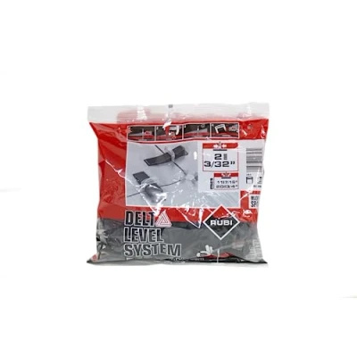 Imagen de RUBI 2858 Bridas de Nivelación Para Cerámica BRIDA 2 mm Baldosas Cerámicas entre 11 y 20 Formatos 30x30 cm Superiores 100 unidades DELTA LEVEL SYSTEM