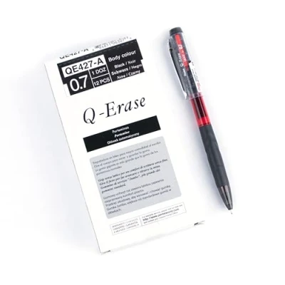 Imagen de Pentel Q Erase QE427 Portaminas con goma de borrar extraíble, 0,7 mm, dureza HB (12 unidades)