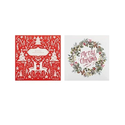 Imagen de UK Greetings Paquete múltiple de 16 tarjetas Navidad para él/ella/amigo, 2 diseños tradicionales