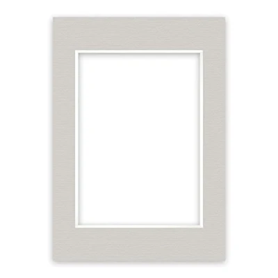 Imagen de nielsen Conservation Passepartout 1,5 mm, tamaño exterior 29,7x42 cm (DIN A3) para fotos DIN A4, gris guijarro con estructura
