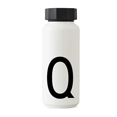 Imagen de Design Letters Botella de Agua Blanco 500 Ml (A Z) Acero Inoxidable para niño, adults Termica Libre BPA/BPS Cantimplora Termo con Aislamiento Vacío Doble Pared
