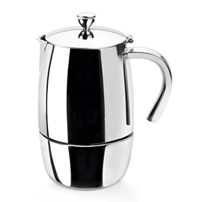 Imagen de Lacor Luxe Cafetera 4 Tazas, Plata