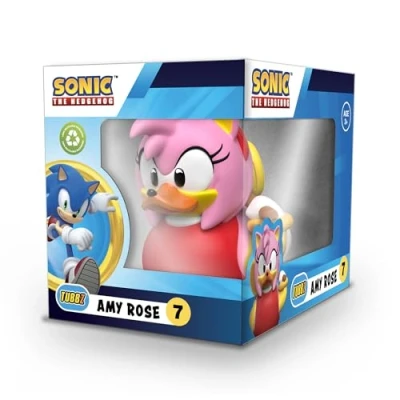Imagen de TUBBZ Boxed Edition Figura Coleccionable de Pato Goma Vinilo Amy Rose, Producto Oficial Sonic The Hedgehog, TV, películas y Videojuegos