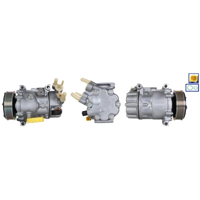 Imagen de ELSTOCK 51 1174 Compresor de Aire Acondicionado PAG 46 YF R134a, R1234yf con juntas PEUGEOT: 208 I Hatchback, CITROËN: C4 II Cactus, C3 Picasso