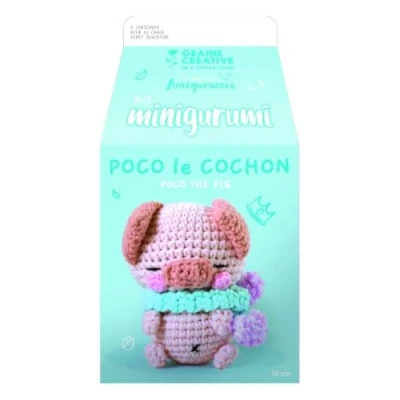 Imagen de Kit de ganchillo Amigurumi Poco el Cerdo
