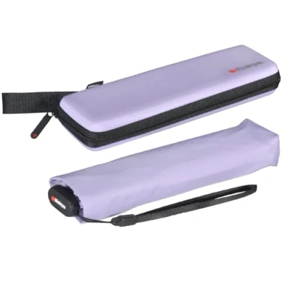 Imagen de Knirps Paraguas de bolsillo US.050 Ultra Light Slim Manual en estuche, lavanda, 90 cm