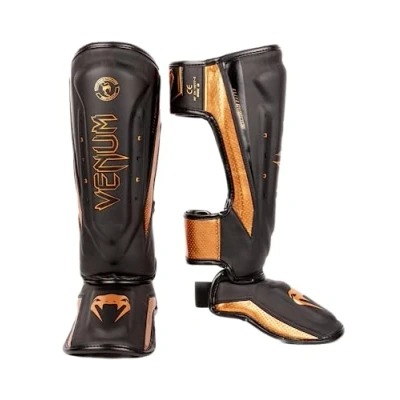 Imagen de Venum Espinilleras Elite EVO Negro/Bronce XL