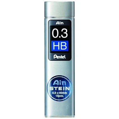 Imagen de PENTEL AIN STEIN C273 Juego de 3 cajas 15 minas 0,3 mm, dureza HB