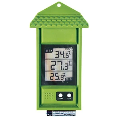 Imagen de Verdemax 4467 Termómetro Digital (8 x 3 15 cm), Color Verde