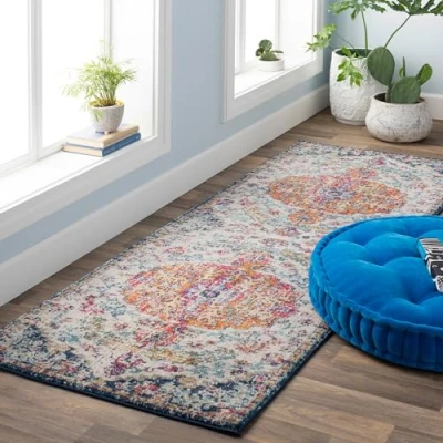 Imagen de Surya Asmara Alfombra, Polypropylene, Gris Claro, 120x170cm
