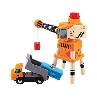 Imagen de Hape E3715 Grúa Grande para Tren de Madera
