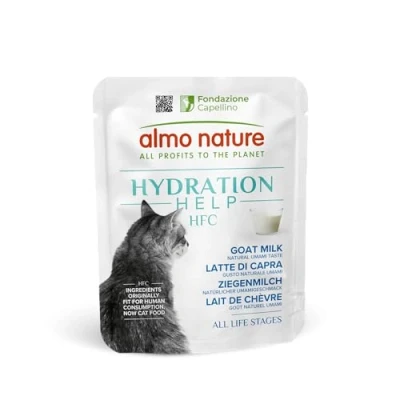 Imagen de Almo Nature HFC Hydation Help Alimento húmedo para Gatos Leche de Cabra 24 Sobres 50 g