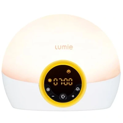 Imagen de Lumie NBCKE 2000 Bodyclock Rise 100 Despertador de Luz LED, Simulación la Salida y Puesta del Sol, Pitido Alarma Opcional, Blanco