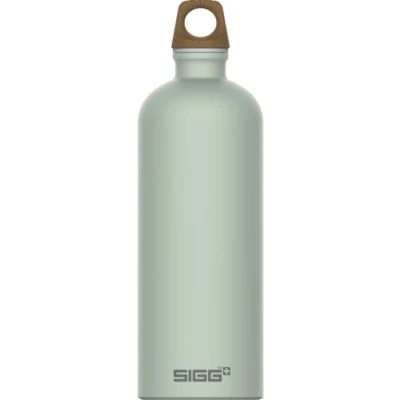 Imagen de SIGG Traveller MyPlanet Repeat Plain botella cantimplora (1.0 L), hermética neutral para el clima, de aluminio ligera fabricada en Suiza