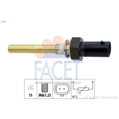 Imagen de FACET 7.3402 Sensor de Temperatura Aceite M8x1,25