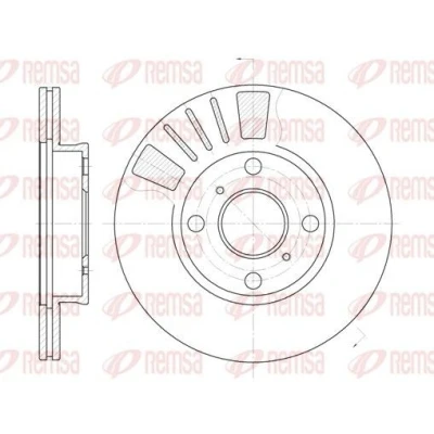 Imagen de REMSA 6569.10 Disco de freno Eje delantero 238, 238 18 4 ventilado TOYOTA: Starlet V Hatchback, IV Hatchback