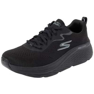 Imagen de Skechers MAX Cushioning Elite 2.0 Levitate, Zapatillas de Deporte Mujer, Textil Negro Ribete Negro, 41 EU