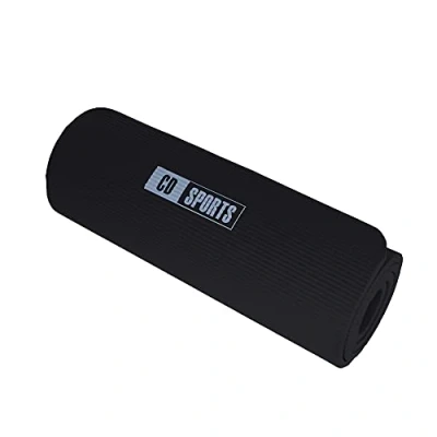Imagen de Calma Dragon 85611 Esterilla para Yoga NBR, Colchoneta Antideslizante, Ideal Pilates, Ejercicios, Fitness, Gimnasia, Estiramientos (Negro, 183 x 60 1 cm)