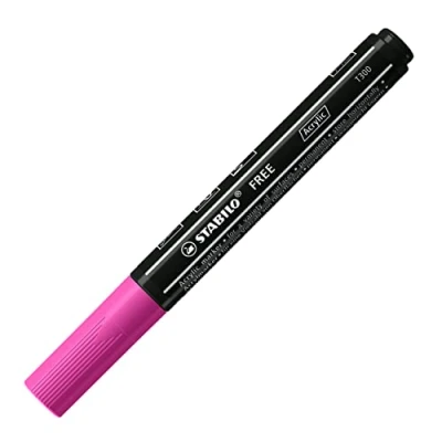 Imagen de Marcador acrílico STABILO FREE Acrylic T300 Caja con 5 unidades color lila 2 3 mm