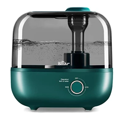 Imagen de BEAR Top Fill Humidificador 5L de Aromas, 28dB Ultra Silencioso para Bebés y Plantas, 35 Horas Funcionamiento, con Bandeja Aroma, Boquilla Vapor Giratoria 360, Apagado Automático