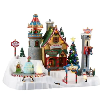 Imagen de Lemax Santa&#039;s Wonderland Sights &amp; Sounds: North Pole Fun Fair, Multicolor (35020 UK)