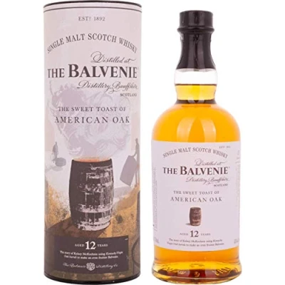 Imagen de The Balvenie 12 Years Old Sweet Toast of AMERICAN OAK 43% Vol. 0,7l in Giftbox