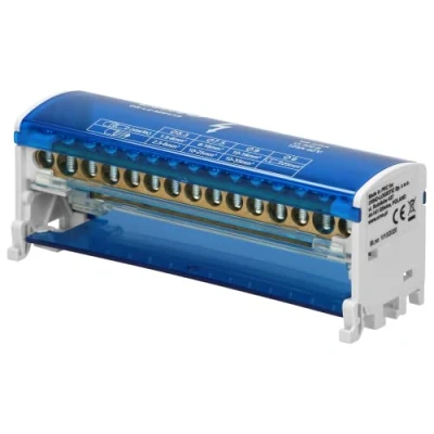 Imagen de Orno 1 x X, color blanco LZ 8201/15 Bloque de Distribucion 2 filas 15 hilos