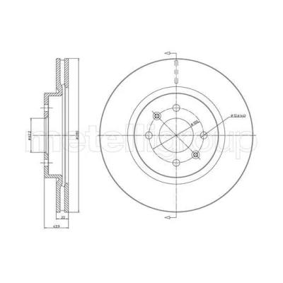 Imagen de Disco de freno METELLI 23 1365C