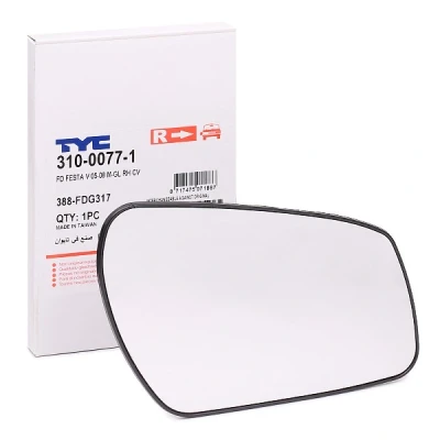 Imagen de TYC 310 0077 1 Cristal de Espejo derecha FORD: Focus 2 Kombi, C Max, Max