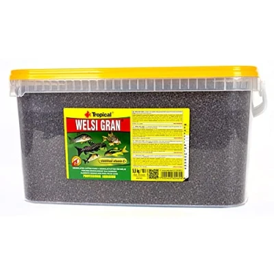 Imagen de WELSI Gran 10L / 6,5kg Alimento Completo en Forma de gránulos Multi Ingredientes Que se Hunde para Peces